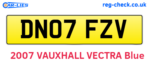 DN07FZV are the vehicle registration plates.