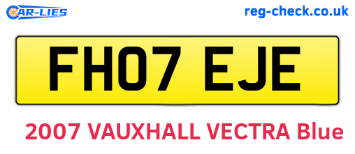 FH07EJE are the vehicle registration plates.