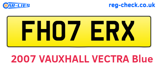 FH07ERX are the vehicle registration plates.