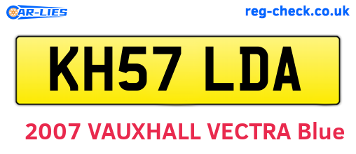KH57LDA are the vehicle registration plates.