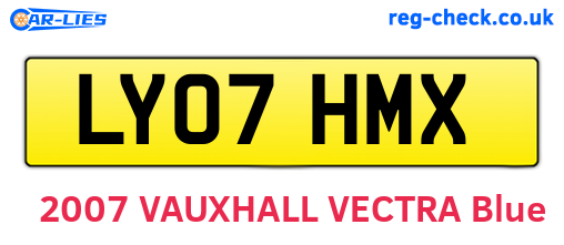LY07HMX are the vehicle registration plates.