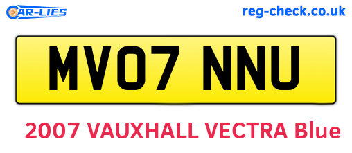 MV07NNU are the vehicle registration plates.