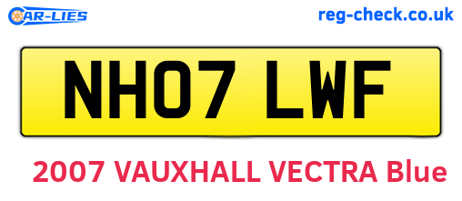 NH07LWF are the vehicle registration plates.