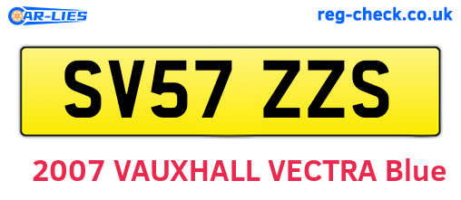 SV57ZZS are the vehicle registration plates.