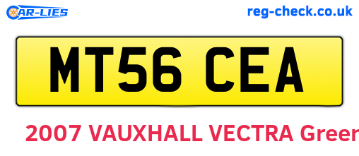 MT56CEA are the vehicle registration plates.