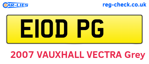 E10DPG are the vehicle registration plates.