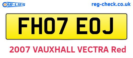 FH07EOJ are the vehicle registration plates.