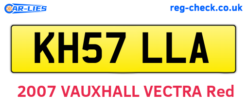 KH57LLA are the vehicle registration plates.