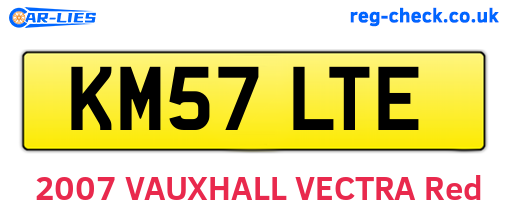 KM57LTE are the vehicle registration plates.