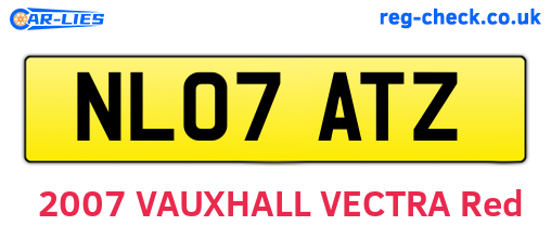 NL07ATZ are the vehicle registration plates.
