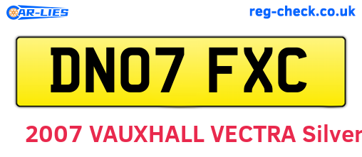 DN07FXC are the vehicle registration plates.