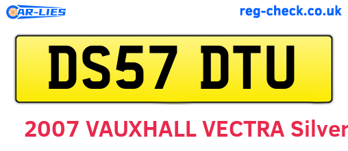 DS57DTU are the vehicle registration plates.