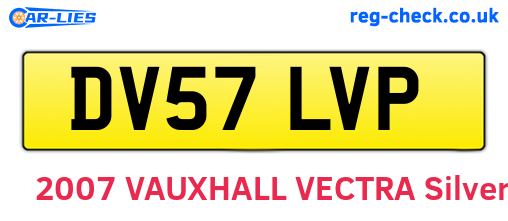 DV57LVP are the vehicle registration plates.