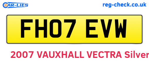 FH07EVW are the vehicle registration plates.