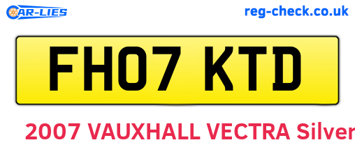 FH07KTD are the vehicle registration plates.