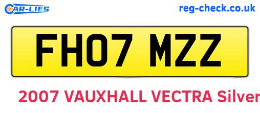 FH07MZZ are the vehicle registration plates.