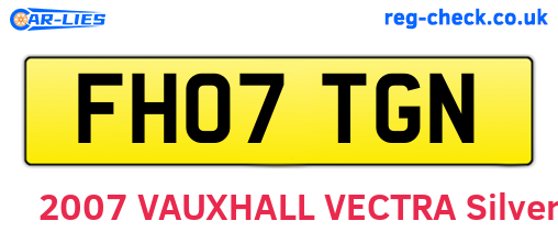 FH07TGN are the vehicle registration plates.