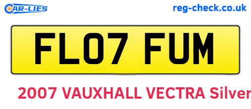 FL07FUM are the vehicle registration plates.