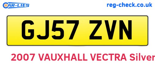 GJ57ZVN are the vehicle registration plates.