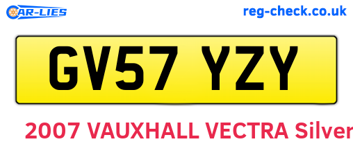 GV57YZY are the vehicle registration plates.