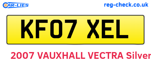 KF07XEL are the vehicle registration plates.