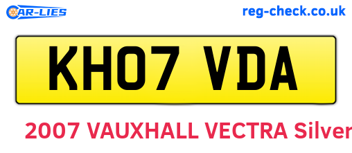 KH07VDA are the vehicle registration plates.