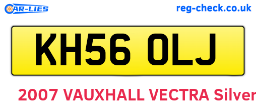 KH56OLJ are the vehicle registration plates.