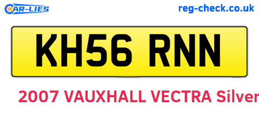 KH56RNN are the vehicle registration plates.