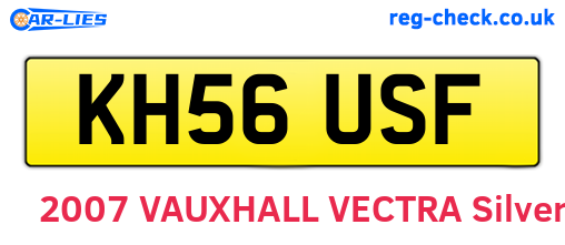 KH56USF are the vehicle registration plates.