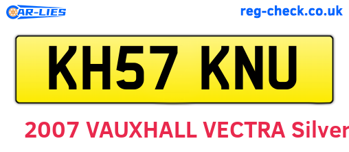 KH57KNU are the vehicle registration plates.
