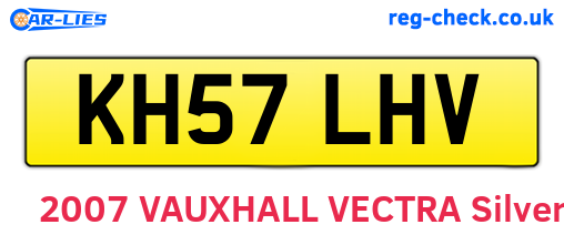 KH57LHV are the vehicle registration plates.