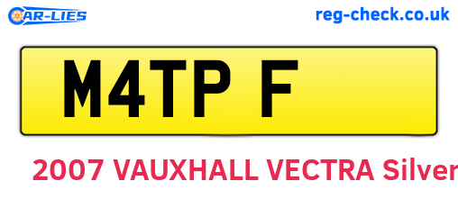 M4TPF are the vehicle registration plates.