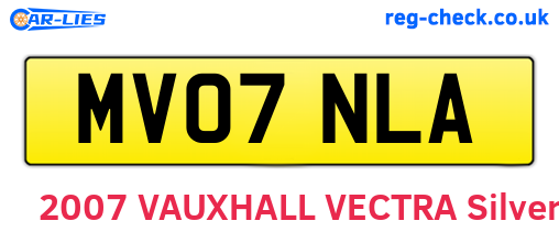 MV07NLA are the vehicle registration plates.