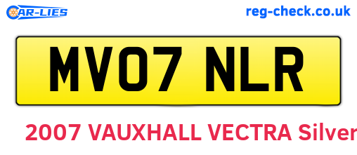 MV07NLR are the vehicle registration plates.
