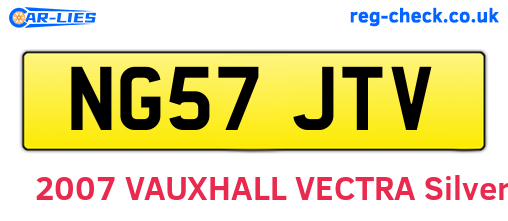 NG57JTV are the vehicle registration plates.