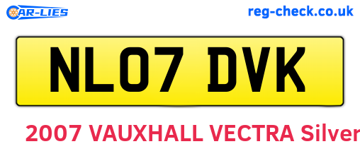 NL07DVK are the vehicle registration plates.