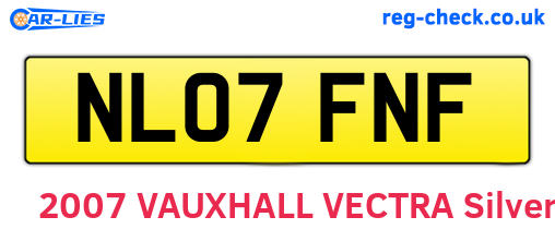 NL07FNF are the vehicle registration plates.