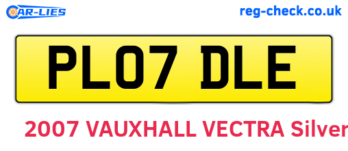 PL07DLE are the vehicle registration plates.