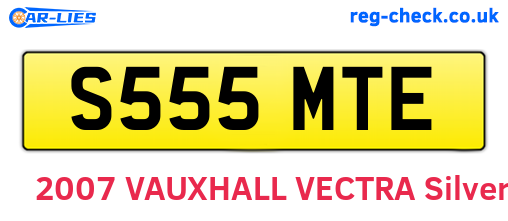 S555MTE are the vehicle registration plates.