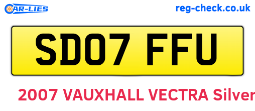 SD07FFU are the vehicle registration plates.