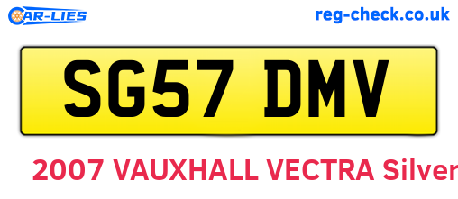 SG57DMV are the vehicle registration plates.