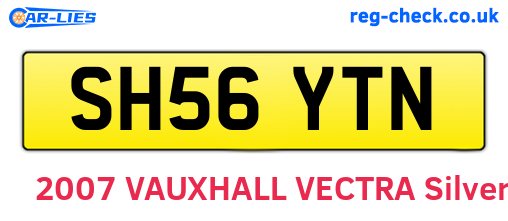 SH56YTN are the vehicle registration plates.
