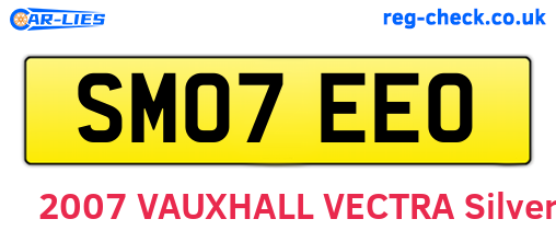 SM07EEO are the vehicle registration plates.