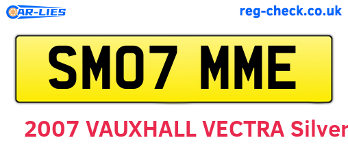 SM07MME are the vehicle registration plates.
