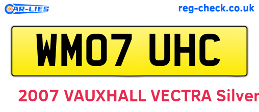 WM07UHC are the vehicle registration plates.