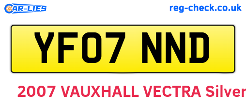 YF07NND are the vehicle registration plates.