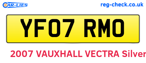 YF07RMO are the vehicle registration plates.