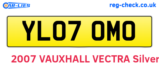 YL07OMO are the vehicle registration plates.