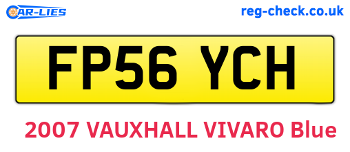 FP56YCH are the vehicle registration plates.