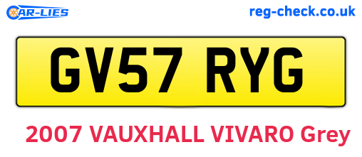 GV57RYG are the vehicle registration plates.